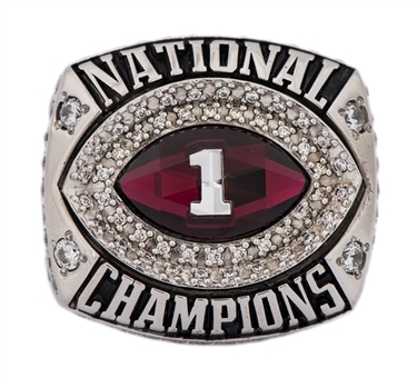 2012 Alabama Crimson Tide BCS National Championship Players Ring 